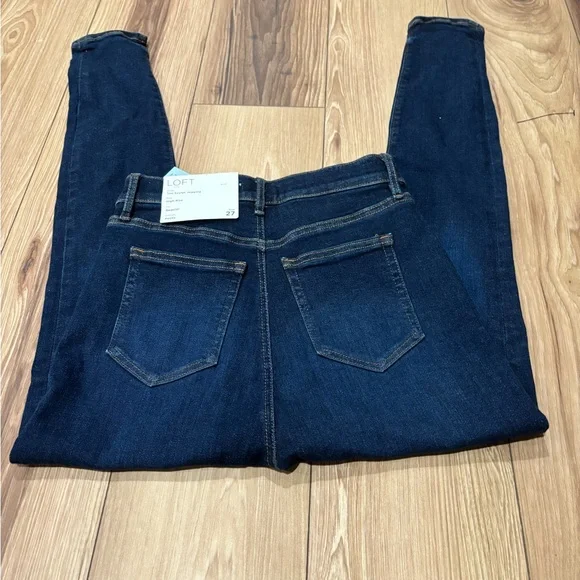 LOFT ‘The Sculpt’ High Rise Dark Blue Jeans - Picture 7 of 7